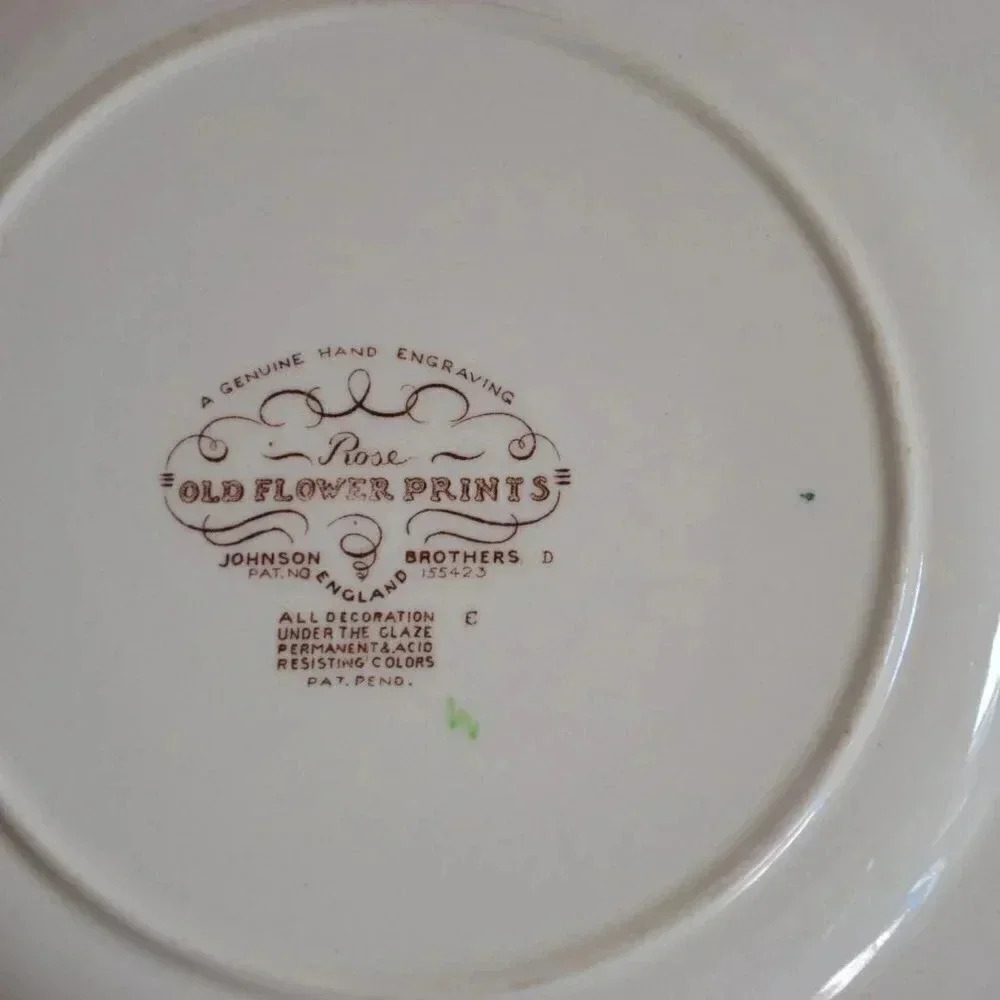 Johnson Bros. - "Rose" plate - Picture 4 of 7